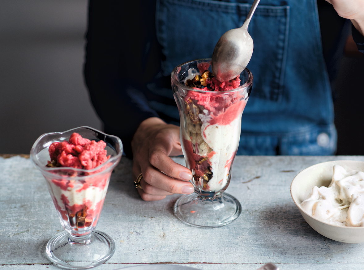 Rhubarb Granita