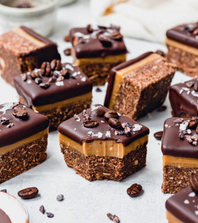 Chocolate Espresso Caramel Slices